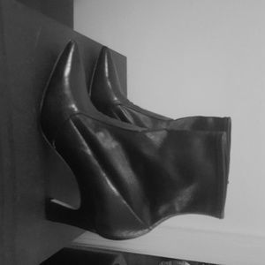 Brian Atwood Black Ankle Sock Boot Size 37